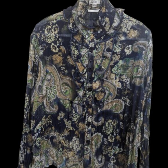 Jaipur Ruffle Blouse - Size L - Picture 8 of 8